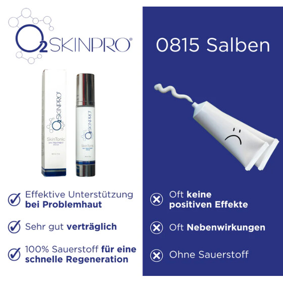 O2SkinPro 100% Sauerstoff gegen Hautprobleme